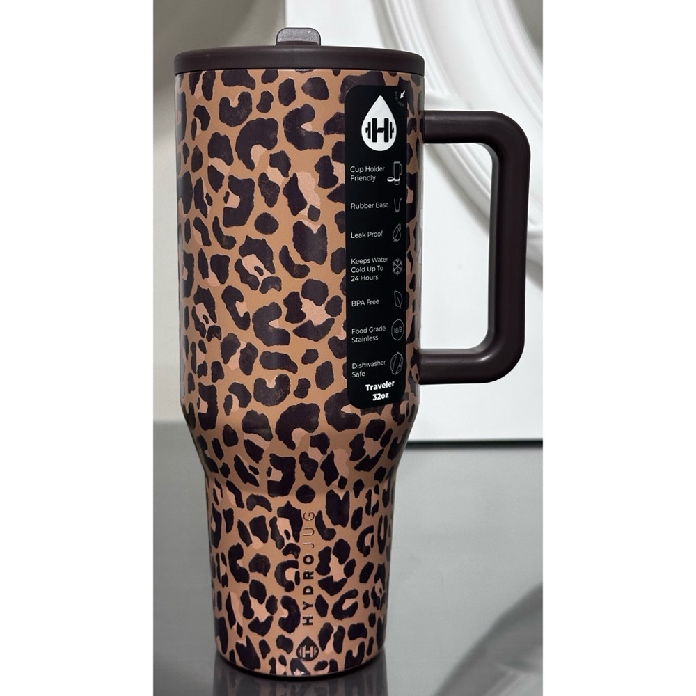 HydroJug‎ 32oz Traveler, SAVANNA LEOPARD